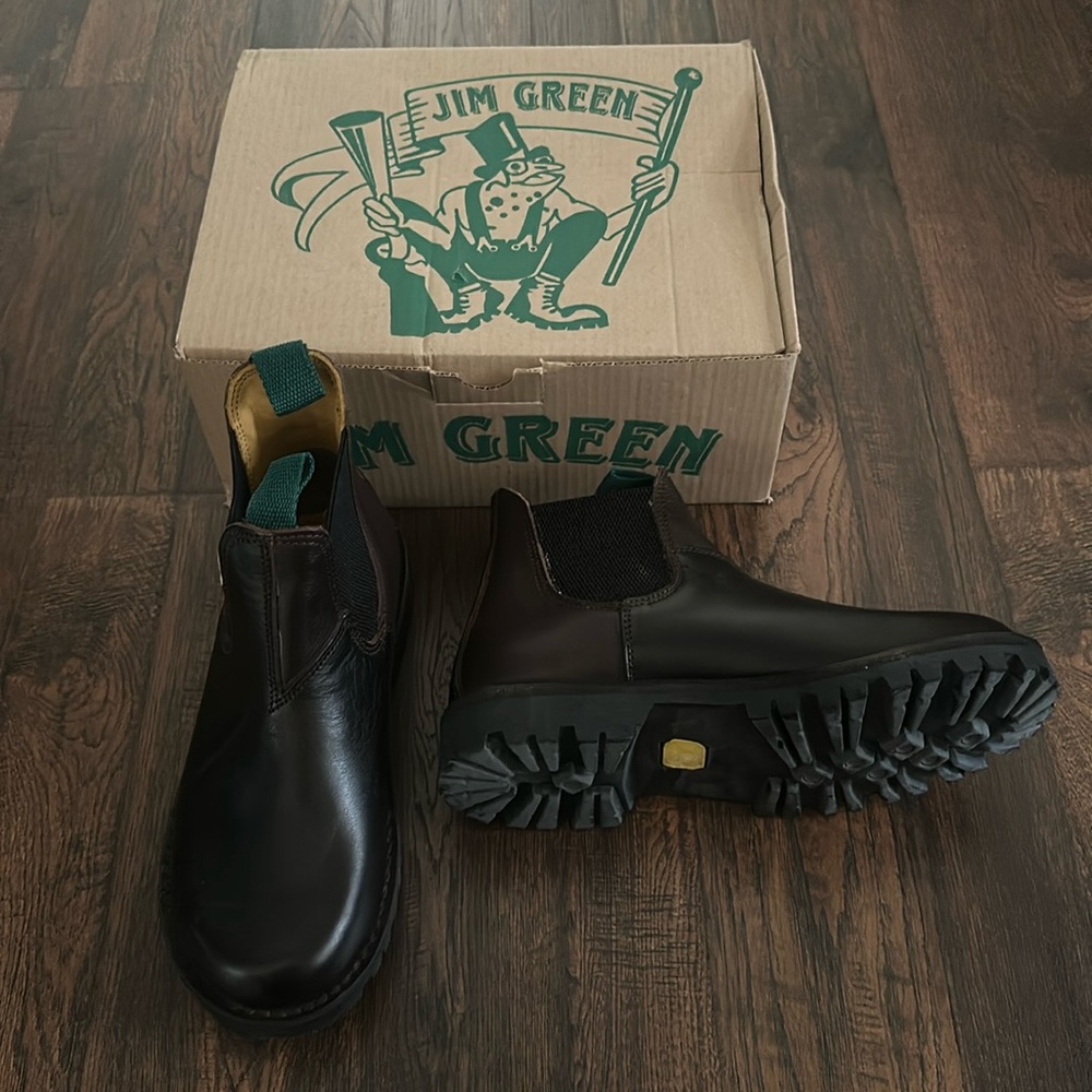 New Jim Green Chelsea boots. Handmade with full grain leather